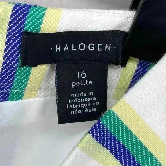 Halogen Stripe Wrap Pencil Skirt NWT New Womens Size 16 Petite 16P - Picture 7 of 8